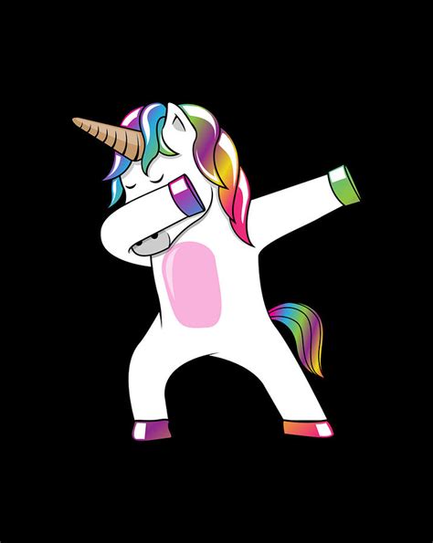 Dabbing Unicorn Dab Dance Rainbow Unicorn Digital Art By Frank Nguyen