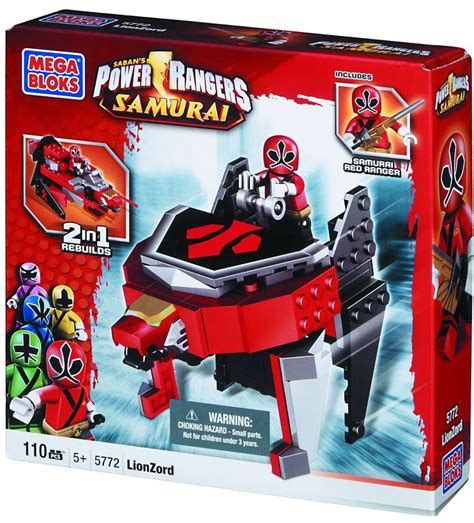 Mega Bloks Power Rangers Samurai Lionzord Set 5772 Toywiz