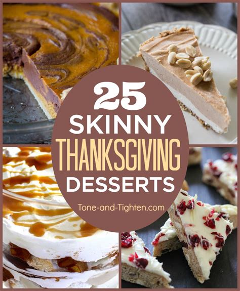 Looking for easy dessert recipe ideas? 25 Skinny Thanksgiving Dessert Recipes | Tone and Tighten