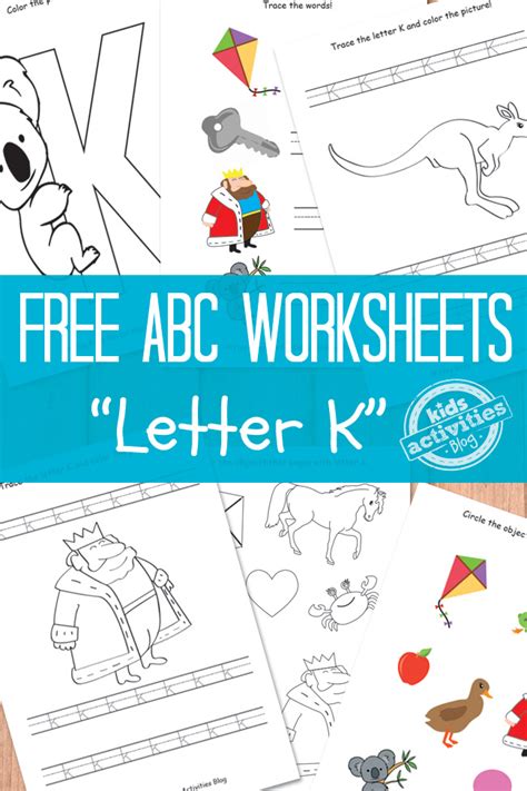 Letter K Worksheets Free Kids Printable