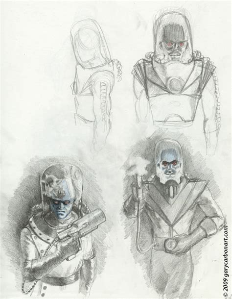Gary Carbon Mr Freeze Character Designs Prelims In Patrick Brooks