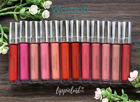 SWATCHES REVIEW Wardah Exclusive Matte Lip Cream 12 Shades