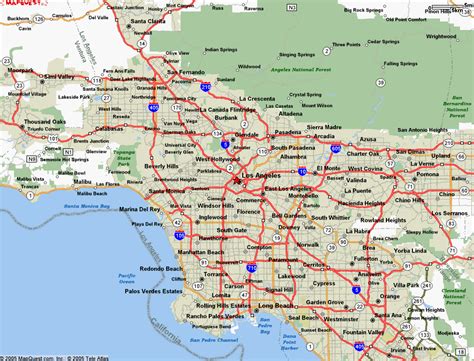 Printable Map Of Los Angeles