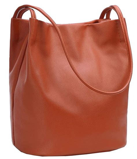 Iswee Leather Totes Shoulder Bag Fashion Handbags And Purses For Women