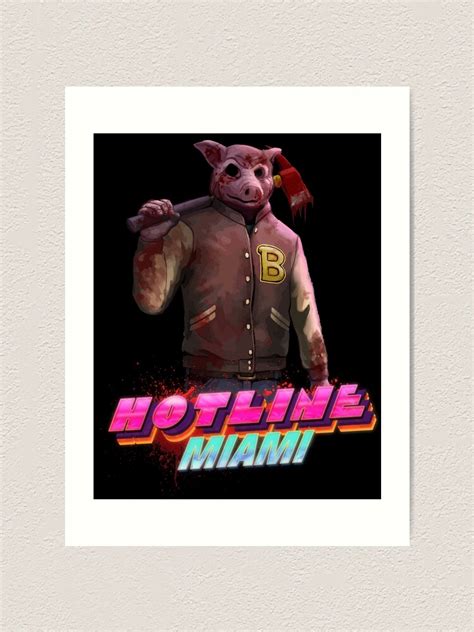 Aubrey Hotline Miami Art Print For Sale By Godzillaoctopus Redbubble
