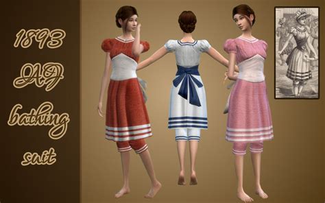 1893 Bathing Suit For Women Sims 4 Clothing Suits For Women Sims 4
