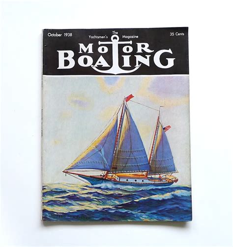 Motor Boating October 1938 Vintage Magazine Very Hard To F Flickr
