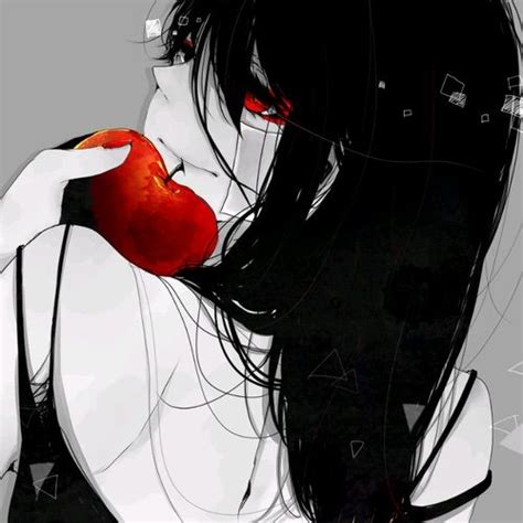 White With Red Eyes Or Black Hair With Red Eyes Anime Amino