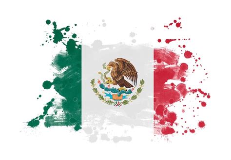 Premium Photo Mexico Flag Grunge Painted Background