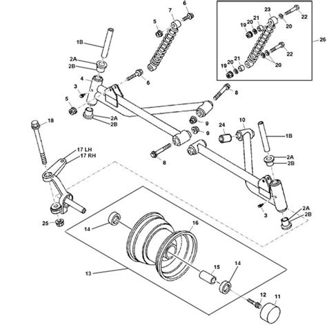 John Deere 4x2 And 6x4 Gator Suspension Parts Diagram