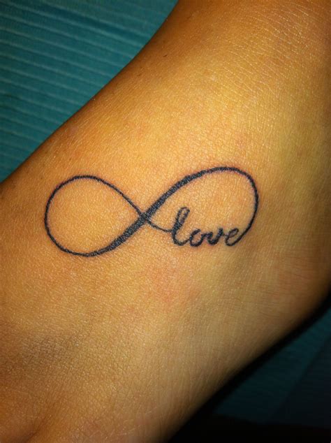 Love Infinity Tattoo Too Big Top To Bottom Though Id Go With A