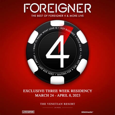 The Best Of Foreigner 4 And More Live 2023