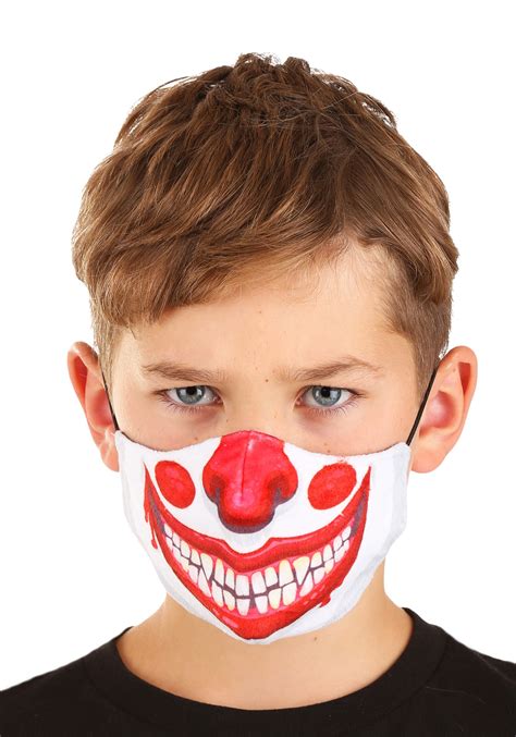 Clown Sublimated Face Mask For Kids