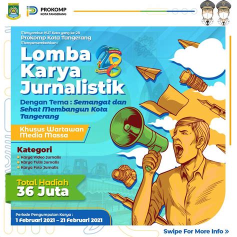 Lomba Karya Jurnalistik Kreatifitas Sambut HUT Ke 28 Kota Tangerang