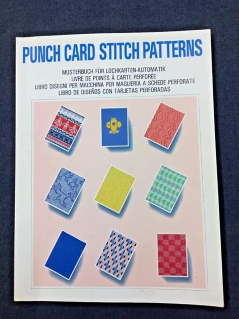 silver reed knitmaster knitting machine pattern book punch card stitch patterns £13 99 picclick uk