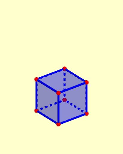 Hexaedro regular cubo definición GeoGebra