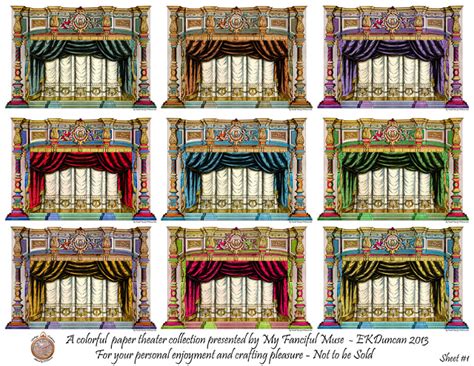 Ekduncan My Fanciful Muse French Paper Theater Depinal No1579
