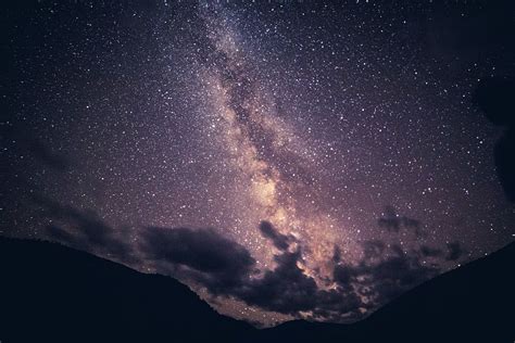 Hd Wallpaper Stars In Great Basin Milky Way On Sky Night Cloud