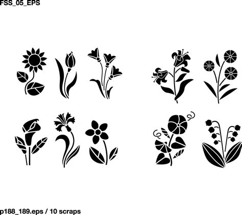 Free Vector Flower Silhouette Download Free Vector Flower Silhouette