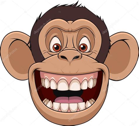Happy Monkey Head — Stock Vector © Andreymakurin 128082618