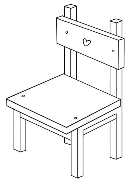 Table And Chairs Coloring Pages Coloringlib