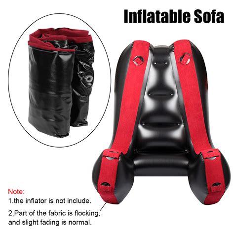 Inflatable Sex Furniture Split Leg Sofa Mat With Straps Chair Bed Sex