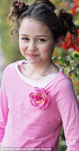 Miley Cyrus Modelling Shoot When She Was Year Old Girl Named Destiny