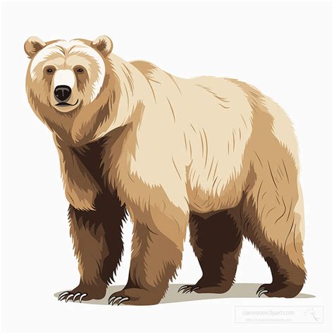 Bear Clipart Grizzly Bear With Light Brown Coat