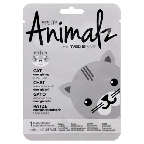Masque Bar Pretty Animalz Cat Sheet Mask Hydrating Korean Skin Care