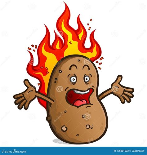 Sad Potato Cartoon Stock Illustration 48780814