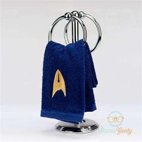 Star Trek Hand Towel Discovery Command Officer Embroidered Star Trek