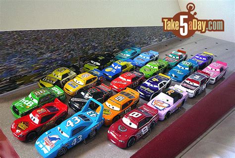 Mattel Disney Pixar Cars Piston Cup Racers Photo Checklist Take Five