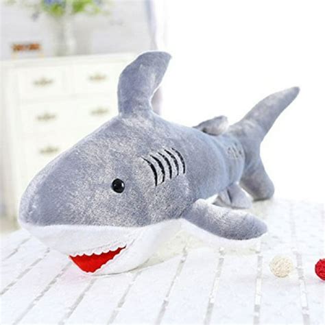 Liangxiang 19 Inch Large Grey Shark Cuddly Soft Plush Stuffed Toy