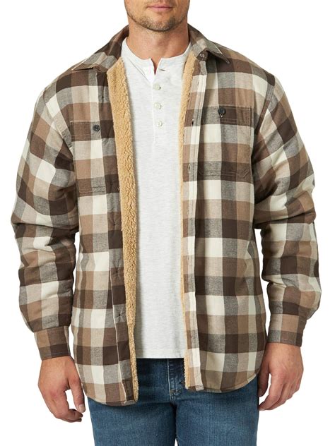 Sale Mens Plaid Jacket With Sherpa Lining In Stock