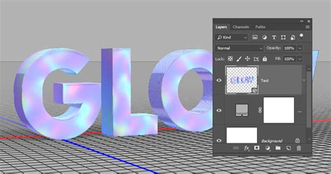 Cómo crear un efecto de texto inspirado en un holograma 3D en Adobe