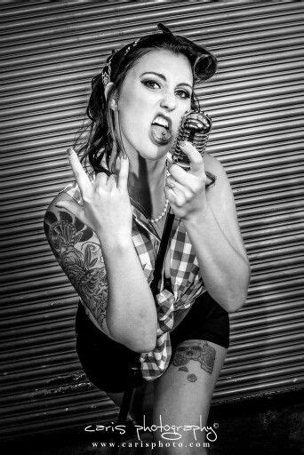 Miranda Nailed The Rockabilly 50 S Rock Star Pose So Much Fun Model Miranda Vonada