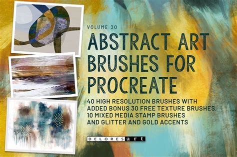 Abstract Brushes For Procreate Abstract Oil Paint Brushes Abstract Art