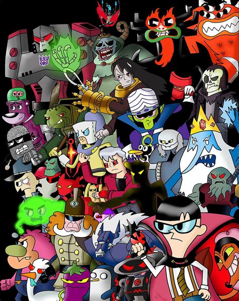 Cartoon Network Characters 2013 พื้นหลังการ์ตูนเน็ตเวิร์กเก่า วอลล์เป