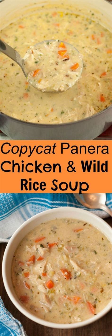 How to make copycat panera chicken & wild rice soup. 6f7c85860b70b2714b6d4735cd6191e1 | Wild rice soup recipes ...