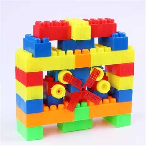 Set Plastic Kids Early Educational Building Blocks Bricks Toys Diy