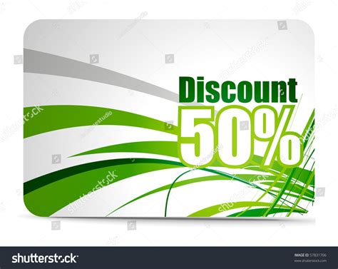 Discount Card Templates Vector Illustration Stock Vector Royalty Free