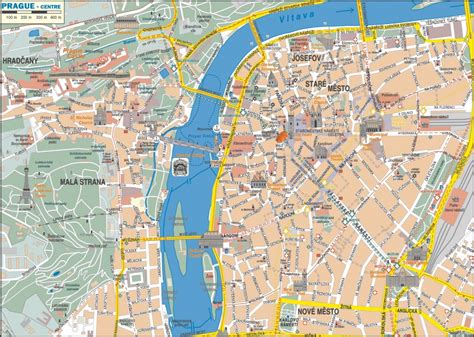 Prague City Center Map Printable Map Of Prague City Centre