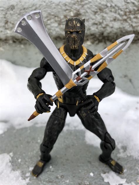 Black Panther Marvel Legends Killmonger Figure Review Marvel Toy News