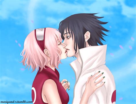Sasuke And Sakura Kiss By Mariyand R On Deviantart