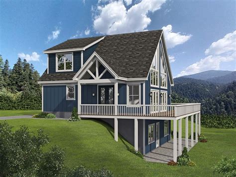 A Frame House Plan With Walk Out Basement