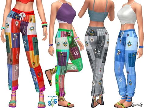 Dgandy S Boho Capris Sims Clothing Sims Mods Clothes Sims