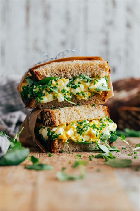 Classic Egg Salad Sandwich With Homemade Mayonnaise A Beautiful Plate
