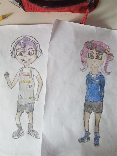 I Finally Finished Drawing My 2 Octolings Any Thoughts Rsplatoon
