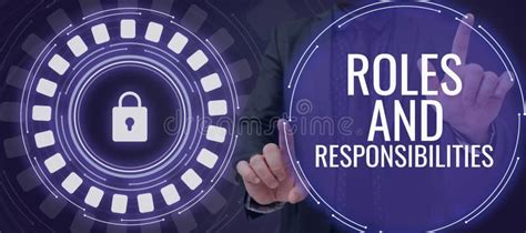 Conceptual Display Roles And Responsibilities Business Idea Business