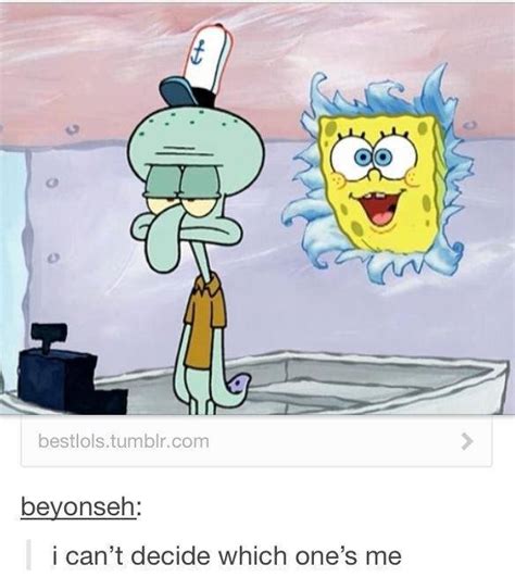 Tumblr Is Either Squidward Or Spongebob